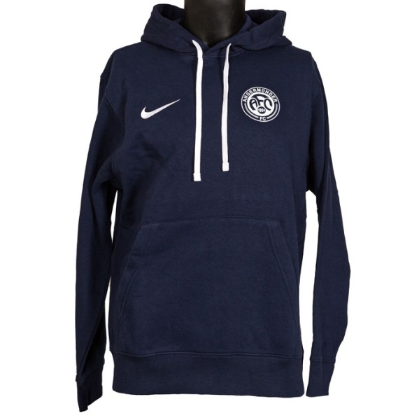 Fleece Hoodie mit dem AFC-Logo auf der Brust und Vereinsname auf dem Rücken